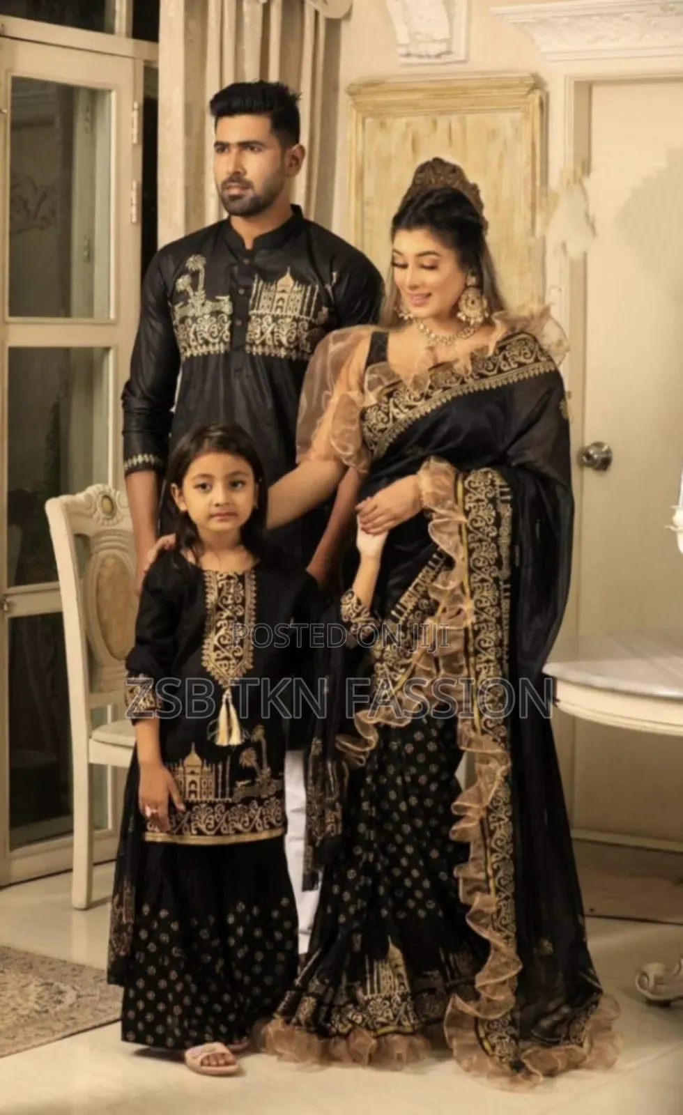Family Set Saree Panjabi Family Set