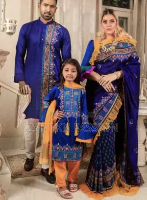 Family Set Saree Panjabi Family Set