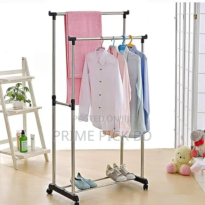 Double Pole Cloth Hanger Stainless Steel