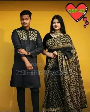 Dhupian Silk Saree Panjabi Set High Quality