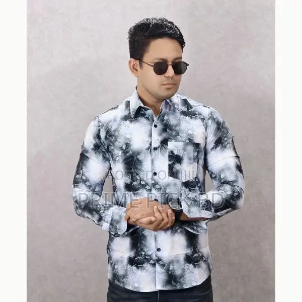 China Spandex Digital Print Casual Shirt for Men |