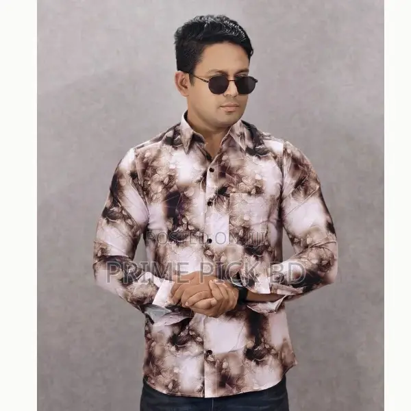 China Spandex Digital Print Casual Shirt for Men |