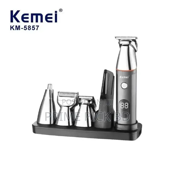 Kemei Km-5857 5 in 1 Professional Hair Trimmer in Bangladesh