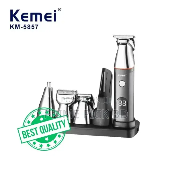 Kemei Km-5857 5 in 1 Professional Hair Trimmer in Bangladesh