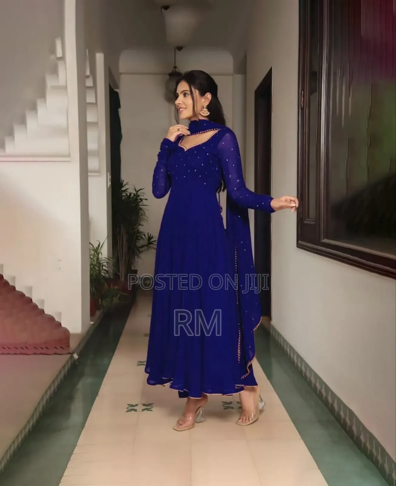 Black Georgette Plain Heavy Flair Party Wear Gown