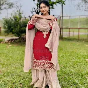 Photo - Viral Red Garara Three Piece