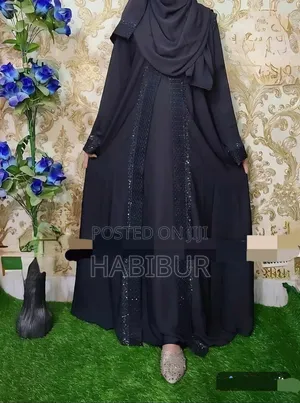 Embroidery Borka With Hijab