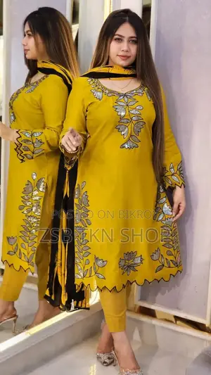 Embroidery Sequence Three Piece New Update Collection for Girls