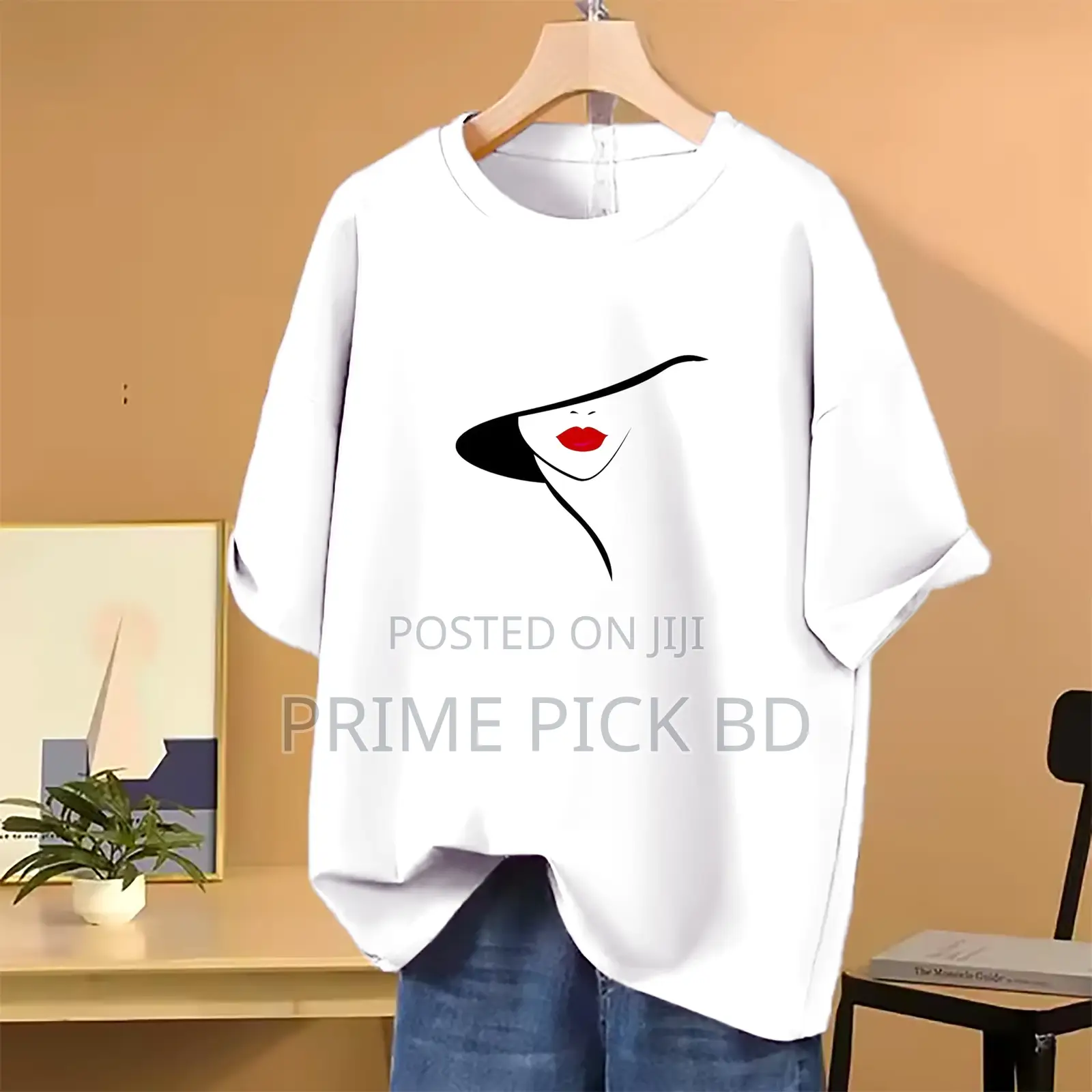 Lovely Drop Shoulder T-Shirt for Women