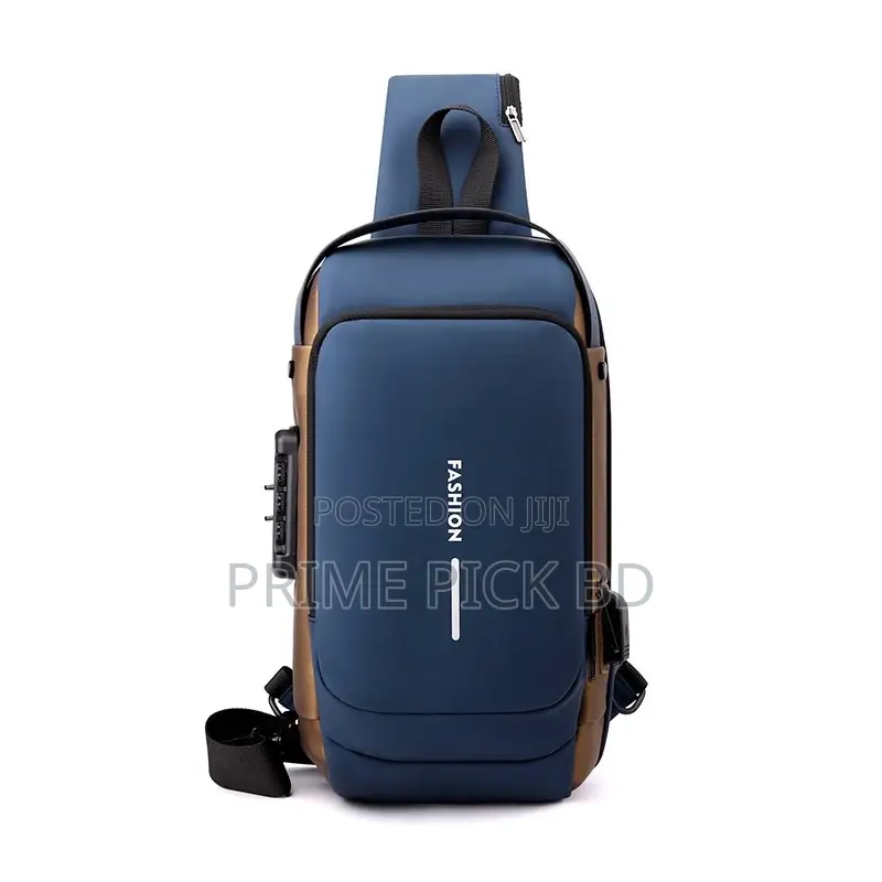 Usb Shoulder Bag Antitheft Travel Messenger Chest Sling Pack