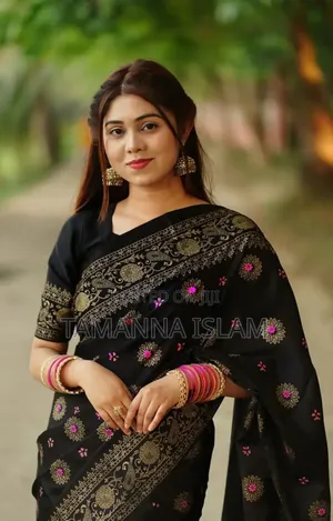 Japani Silk Skin Print Sharee With Blouse Piece