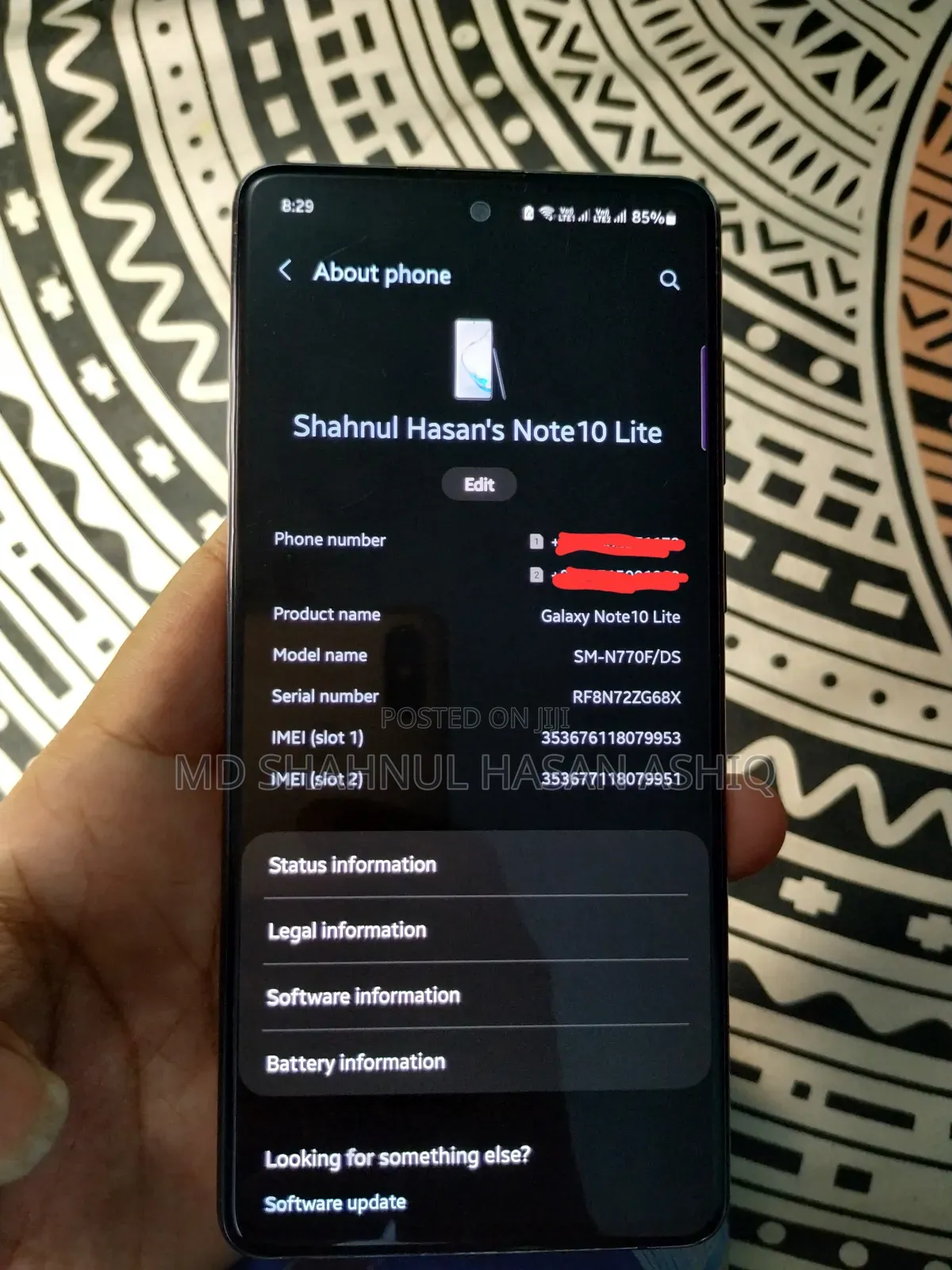 Samsung Galaxy Note 10 Lite 128 GB Black