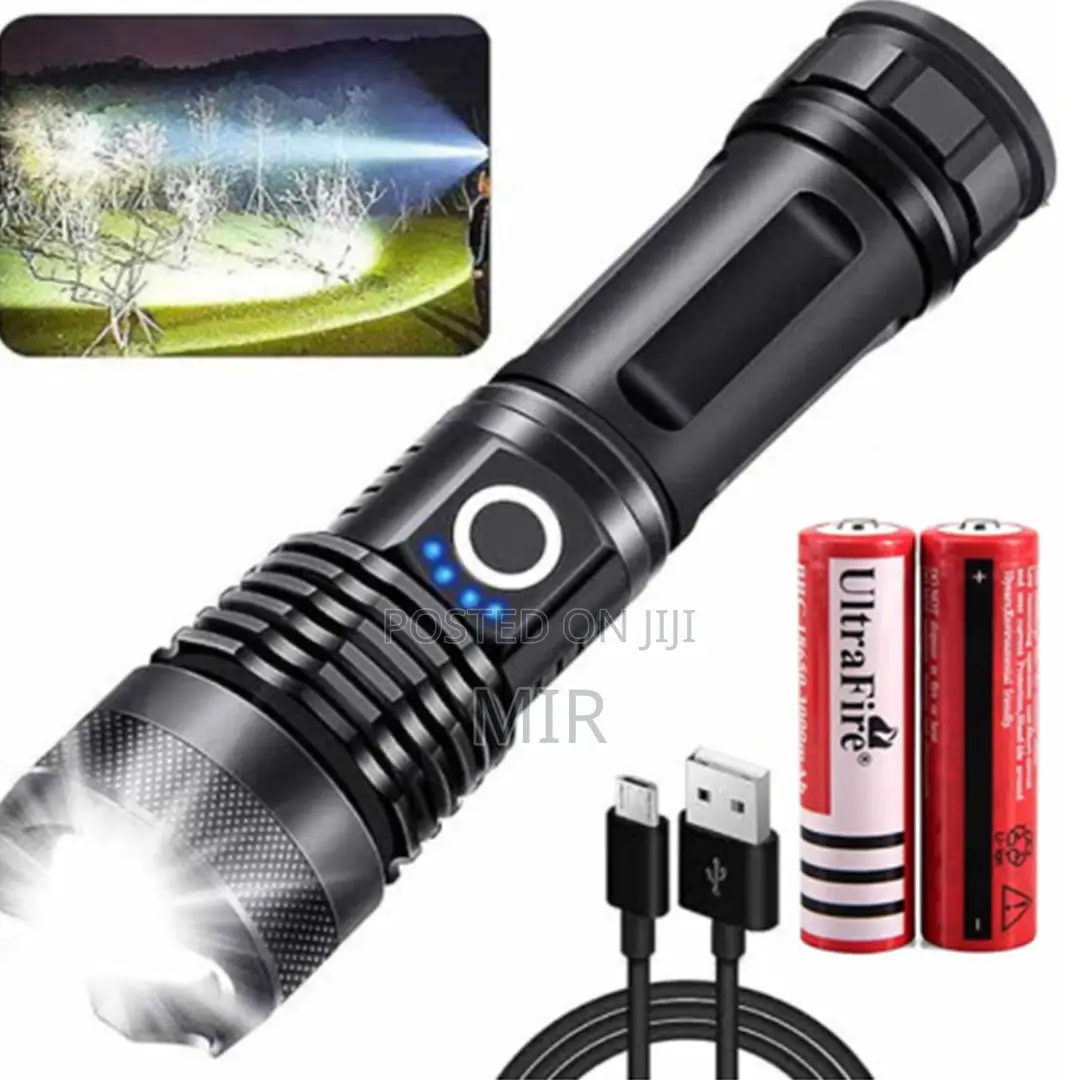 Rechargeable Zoom Led Flashlight Usb Torch Light