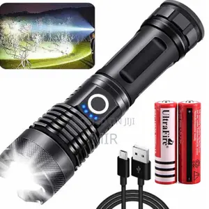 Rechargeable Zoom Led Flashlight Usb Torch Light