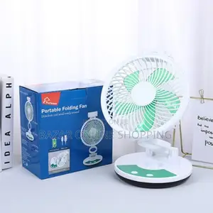 Photo - Zt 329 Rechargeable Folding Table Fan With Led Light