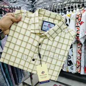 Pure Cotton Full Sleeve Check Shirt for Men's Brand :-