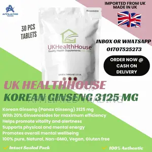 Korean Ginseng Max 3125mg - 30 Tablets - Extra Ginsenosides