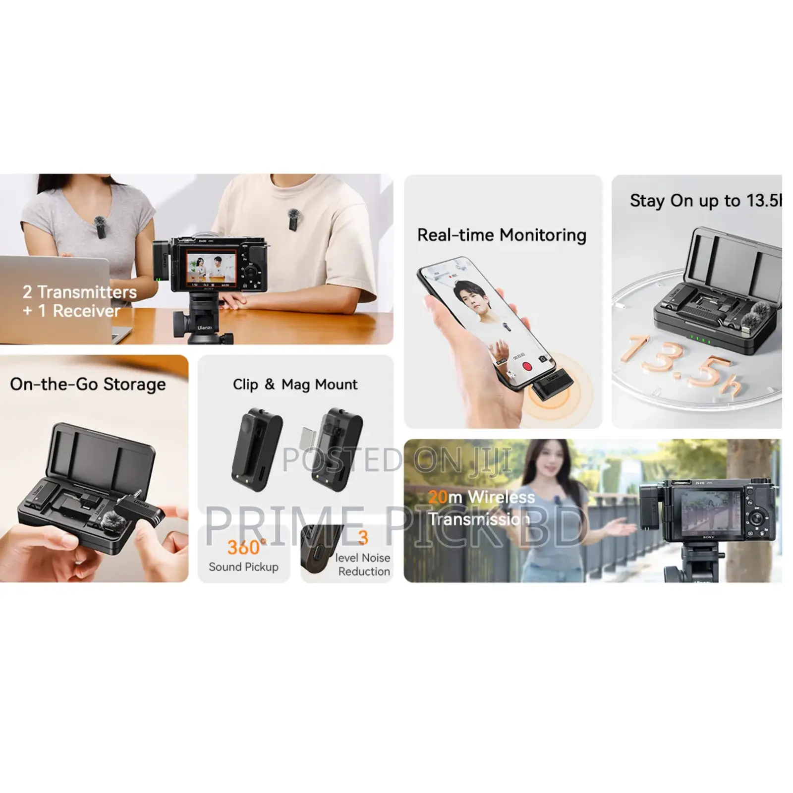 Ulanzi A100 Wireless Lavalier Microphone