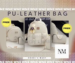 Pu Leather Bag With Free 2 Bags