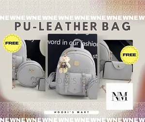 Pu Leather Bag With Free 2 Bags