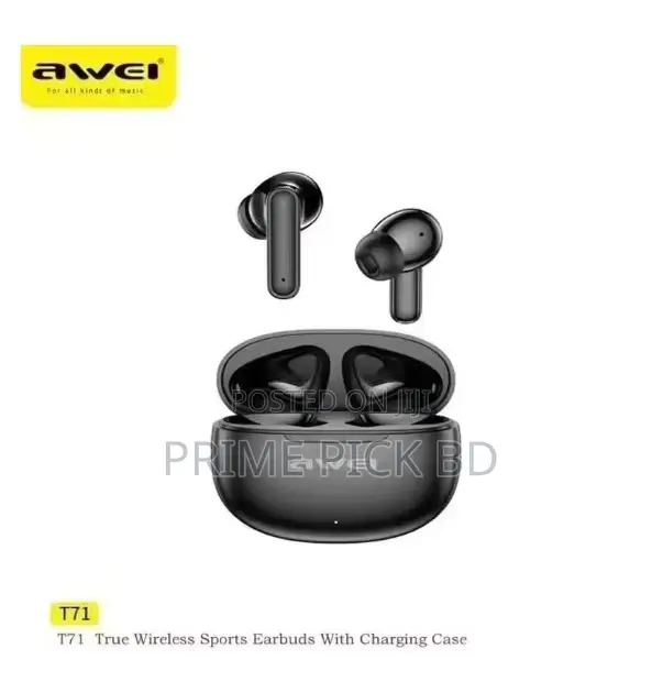 Awei T71 TWS Earbuds Bluetooth 5.3 – Crystal Clear Sound
