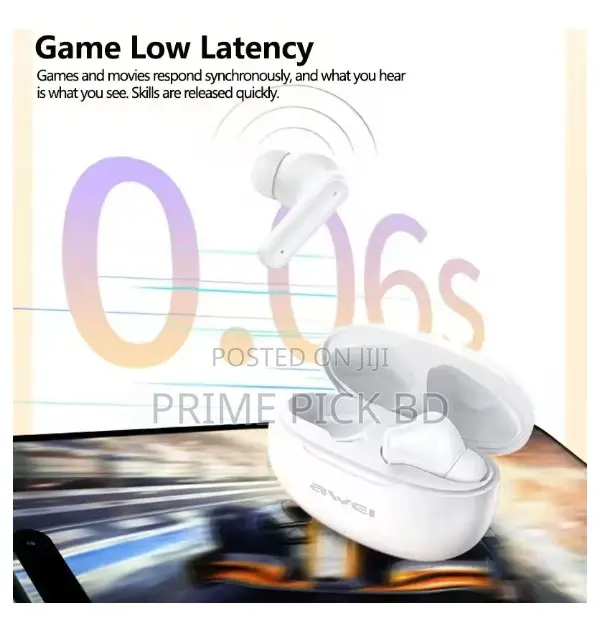 Awei T71 TWS Earbuds Bluetooth 5.3 – Crystal Clear Sound