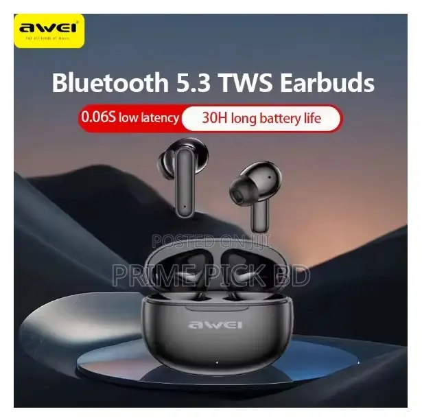 Awei T71 TWS Earbuds Bluetooth 5.3 – Crystal Clear Sound