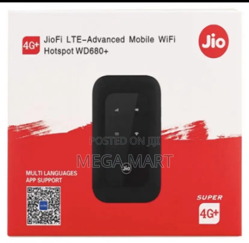 Jio Wd680+ Lte-Advanced Mobile Wi-Fi Hotspot[1561