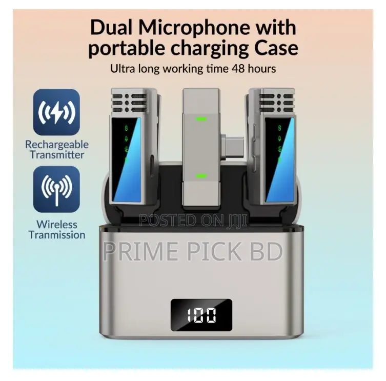 Jmary Mw-15 Dual Wireless Microphone (Type-C) | 2.4ghz