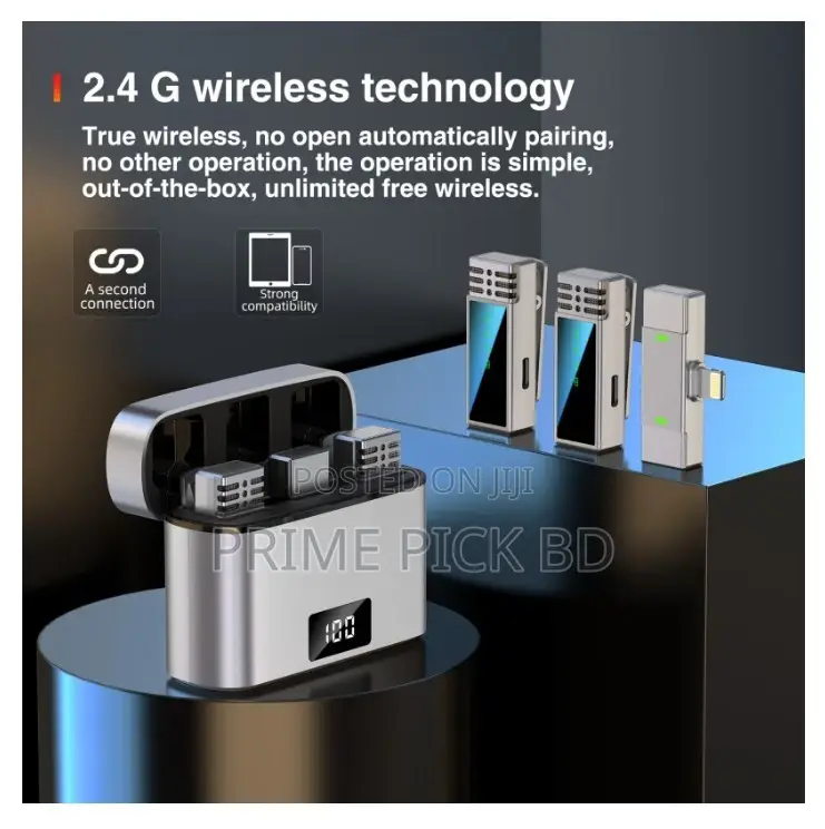 Jmary Mw-15 Dual Wireless Microphone (Type-C) | 2.4ghz