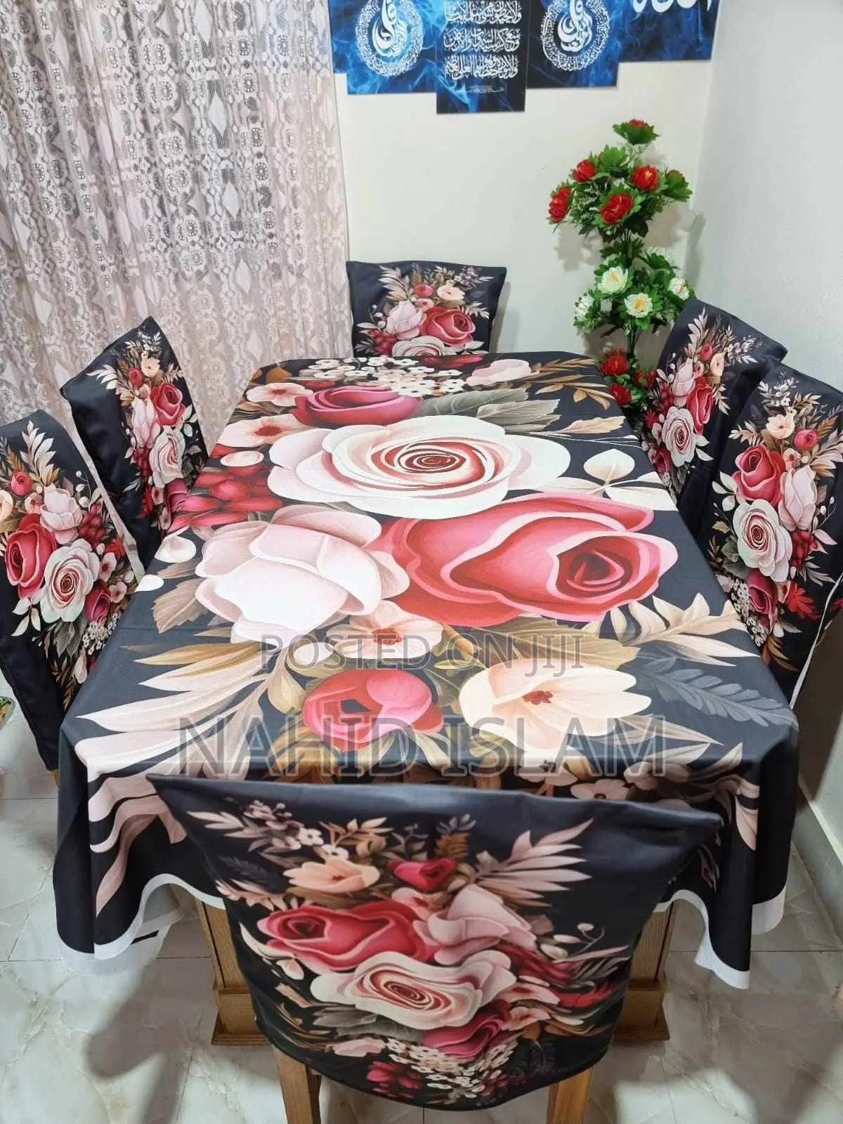 China Premium 3d Print Table Cloth Set