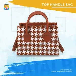 Women Stylish Check Handbag for Ladies