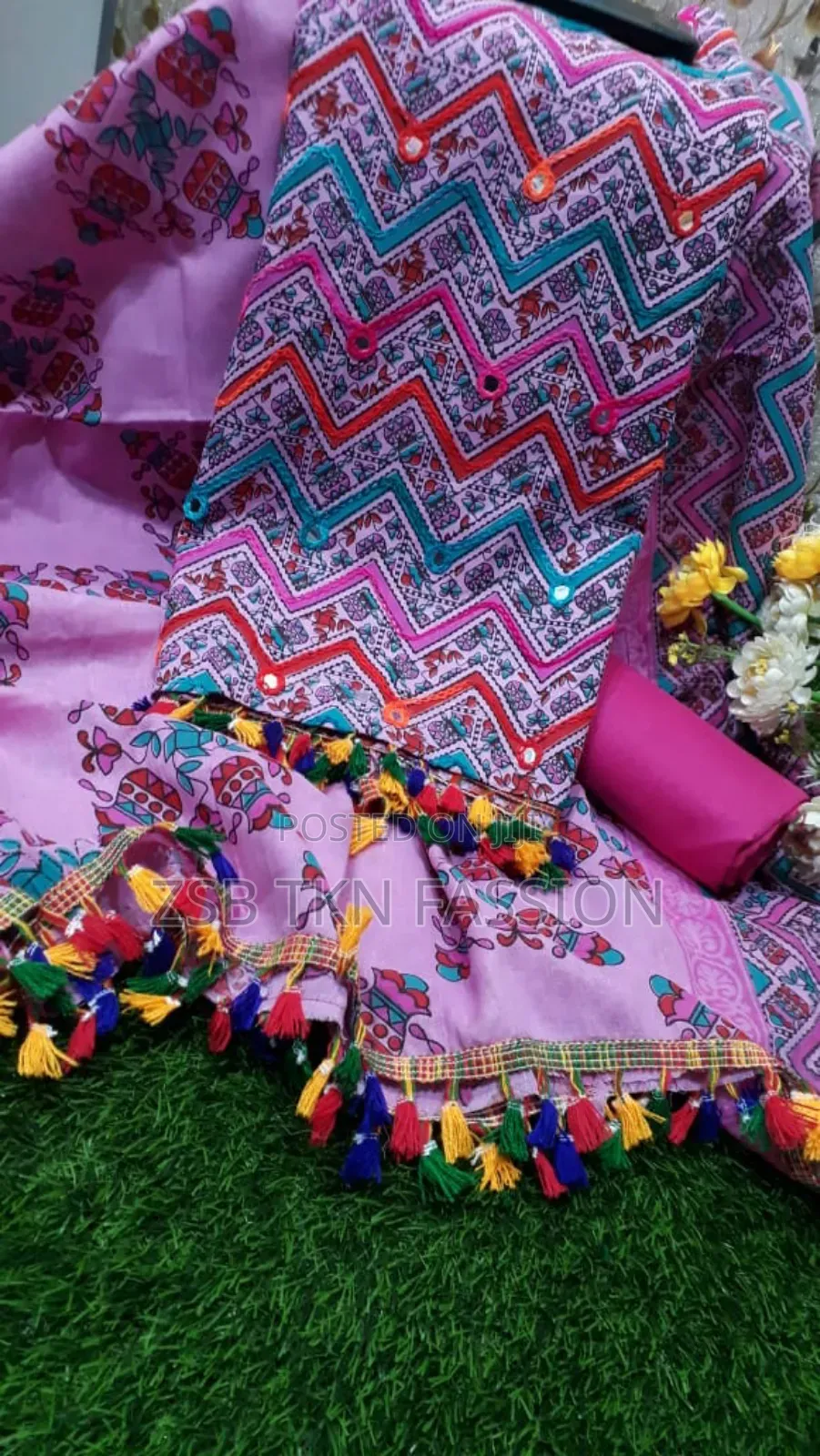 Color Aari Work
Cotton Three Back New Update Collection