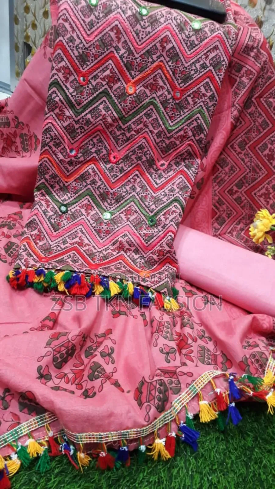 Color Aari Work
Cotton Three Back New Update Collection