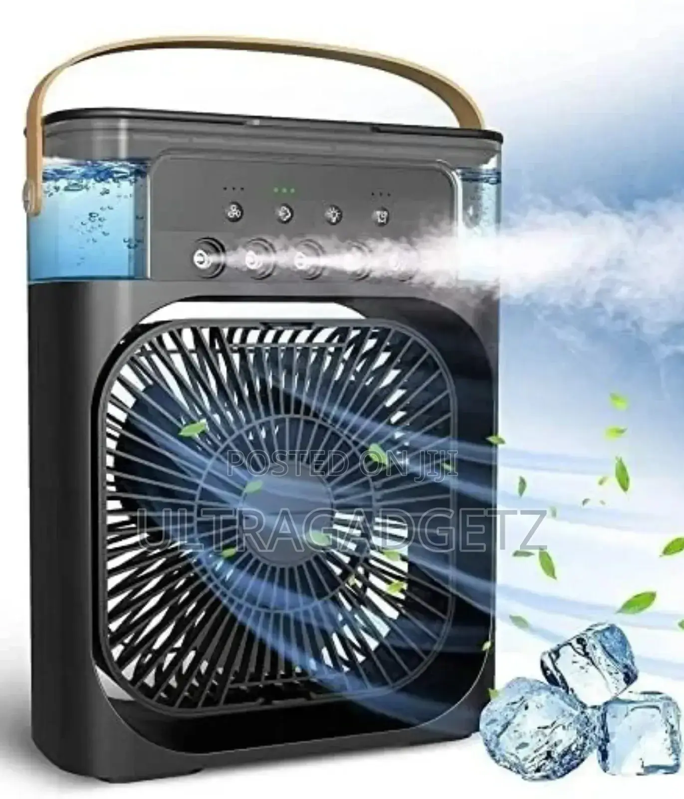 3 in 1 Air Cooling Usb Fan With Led Night Light Water Fan