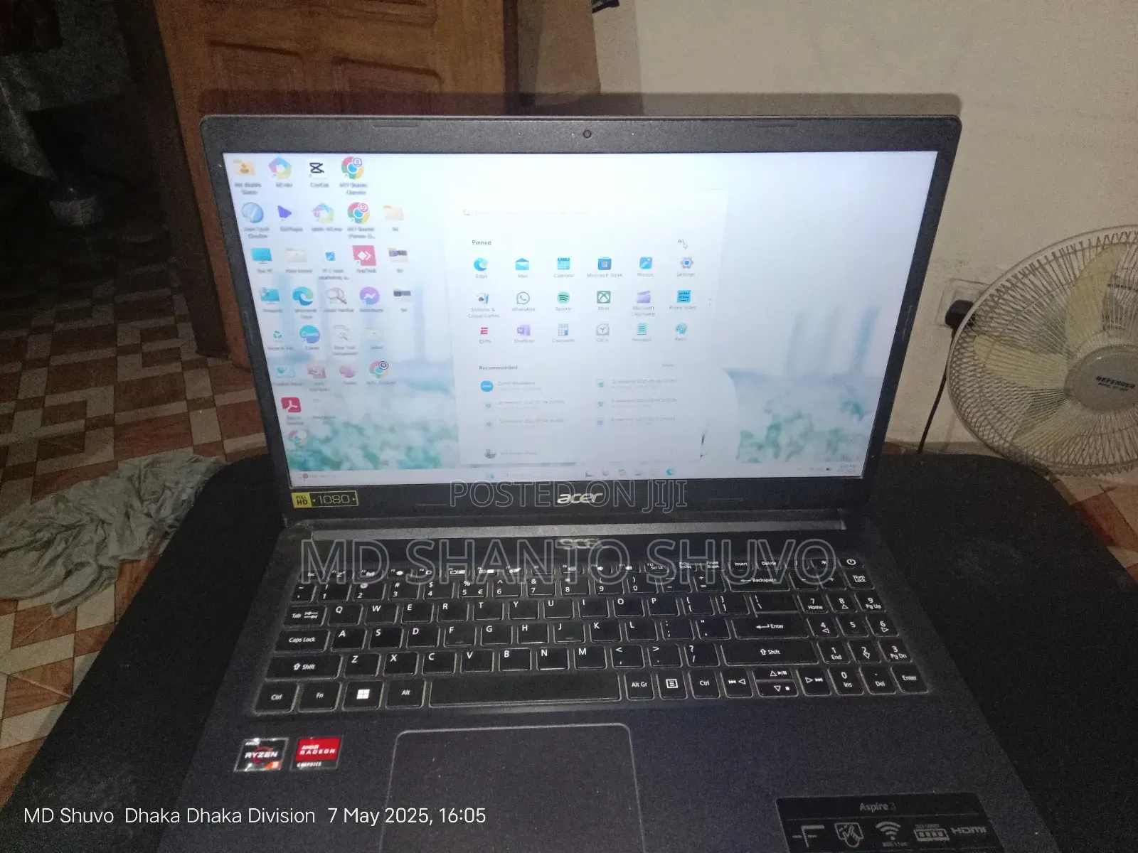 Laptop Acer Aspire 3 A315-23 8GB AMD Ryzen 3 SSD 256GB