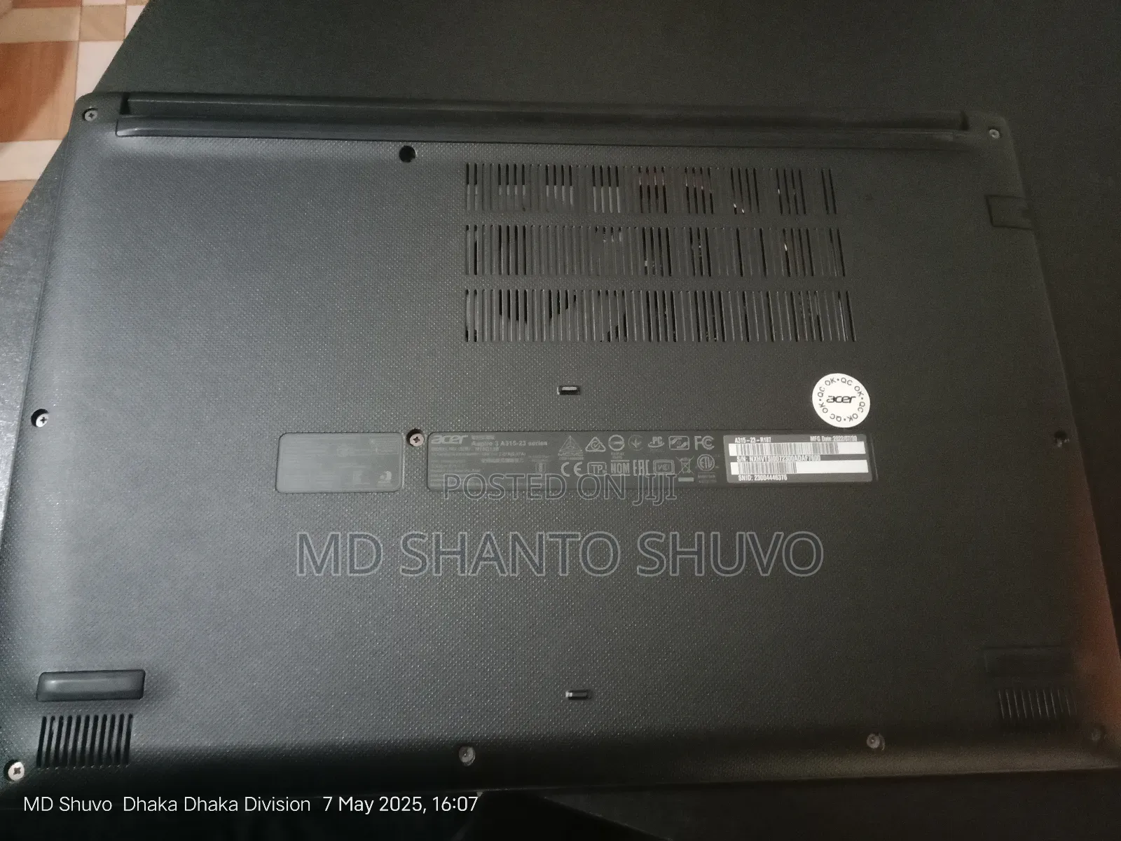 Laptop Acer Aspire 3 A315-23 8GB AMD Ryzen 3 SSD 256GB