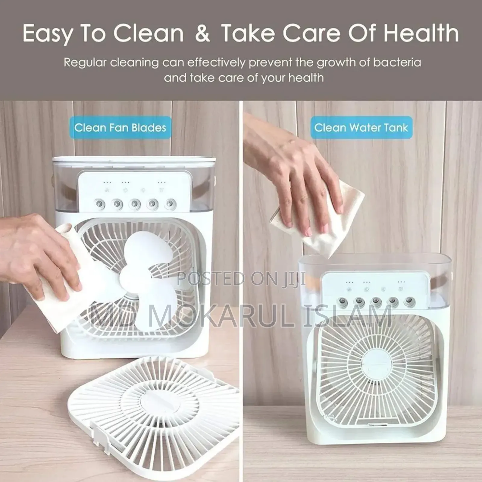 Portable Mini Air Cooler Fan With Humidifier