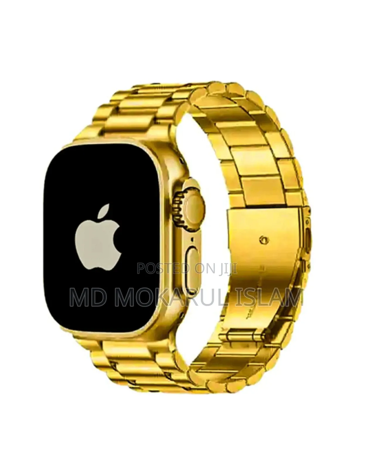 Apple Smart Watch Golden Edition in Apple Logo