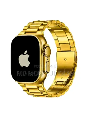 Photo - Apple Smart Watch Golden Edition in Apple Logo
