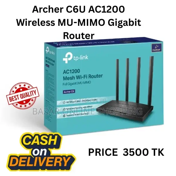 Archer C6u Ac1200 Wireless Mu-Mimo Gigabit Router
