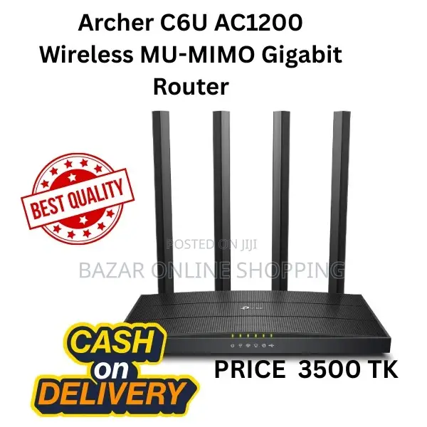 Archer C6u Ac1200 Wireless Mu-Mimo Gigabit Router