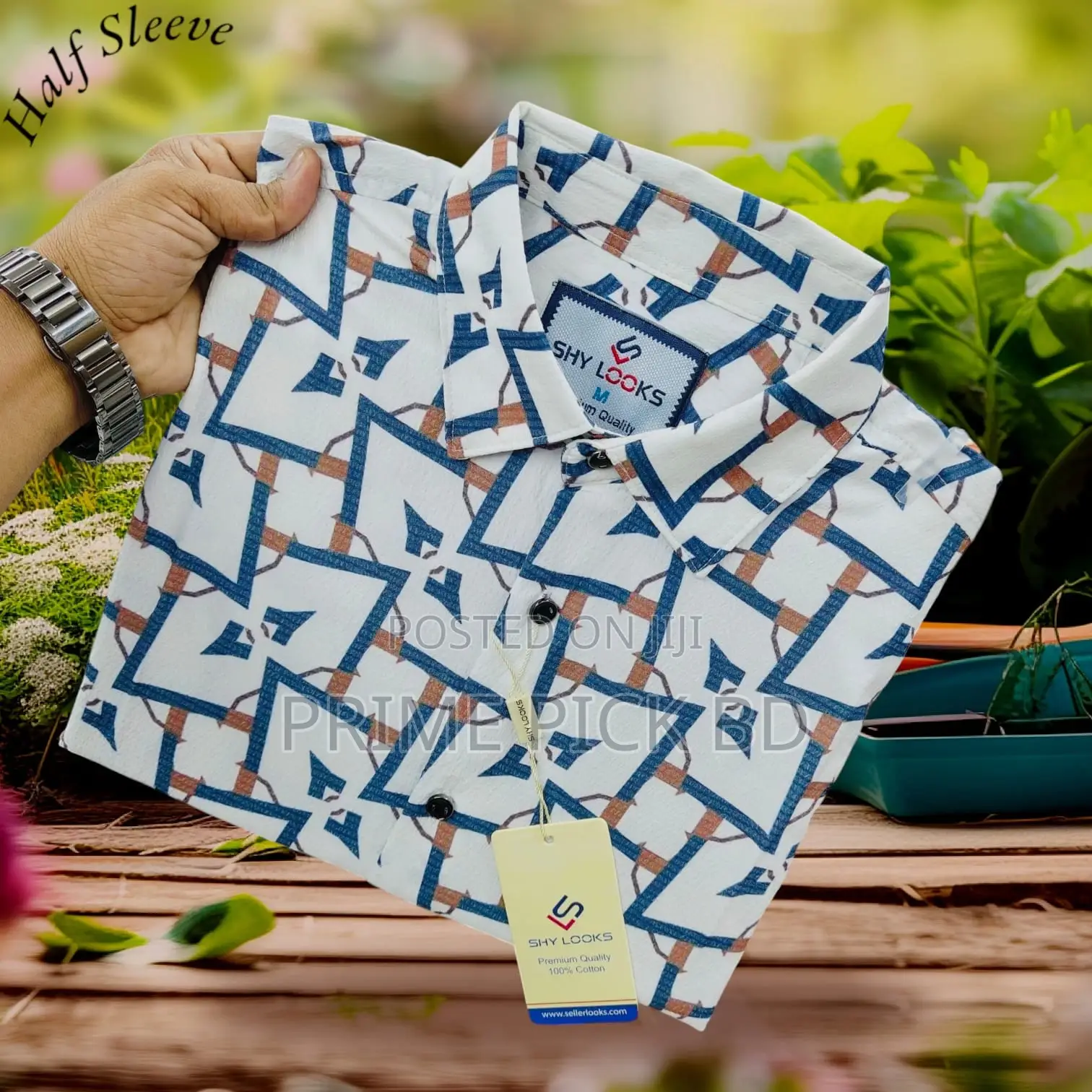 Premium Pop-corn Half Sleeve Shirt For Men Style