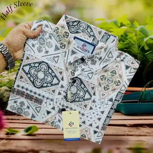 Premium Pop-corn Half Sleeve Shirt For Men Style