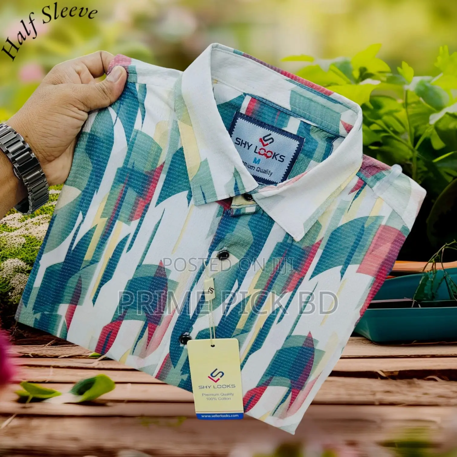 Premium Pop-corn Half Sleeve Shirt For Men Style