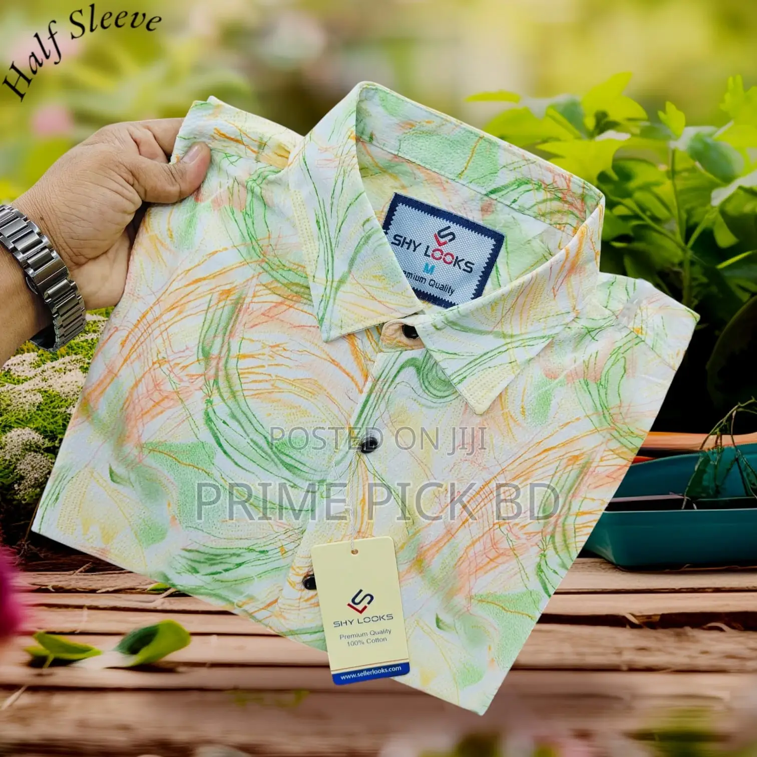 Premium Pop-corn Half Sleeve Shirt For Men Style