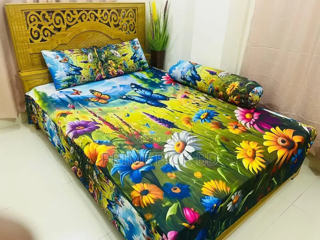 China Premium 3d Design Bed Sheet | Luxurious Velvet Bedding
