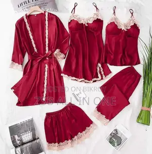 Lace Design 5 Part Night Dress New Products