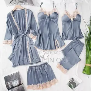 Lace Design 5 Part Night Dress New Products