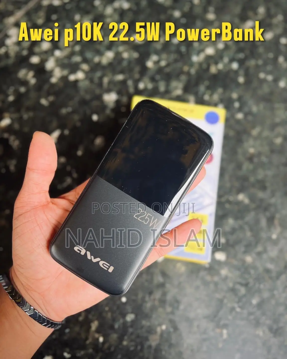 Awei P10k 10000mah 22.5w Pd Fast Charge Power Bank
